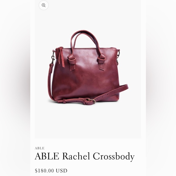 Able Rachel crossbody in Dark Cherry - Picture 2 of 16